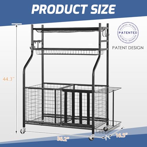 Plkow Sports Equipment Storage For Garage, Garage Sports Equipment Organizer thumb #5