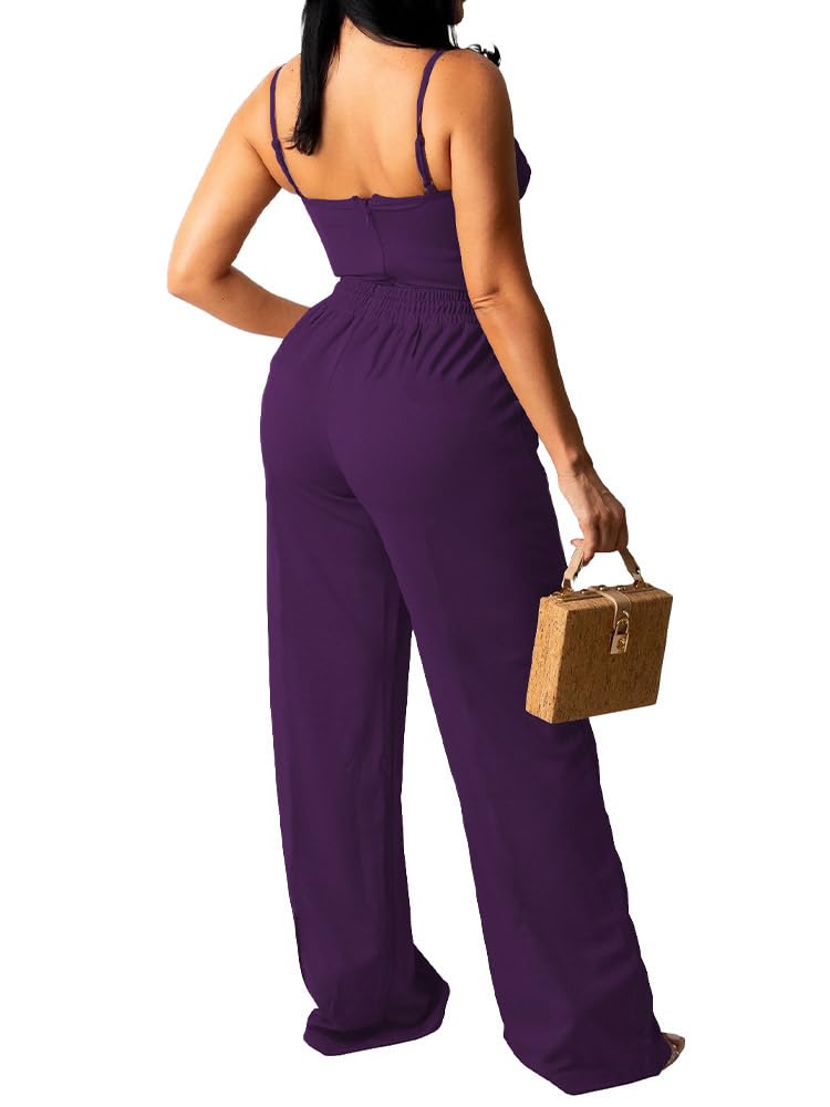 PINSV 721-deep Purple-l Pantalones Informales, 721 Morado Profundo, Large para Mujer