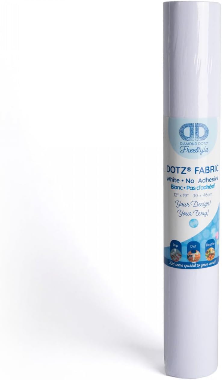 DIAMOND DOTZ Fabric Roll Plain Without Adhesive 12x36 – Diamond Painting Canvas, Art Paper, Craft Supplies for Diamond Art Projects and DIY Crafts