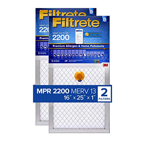 Filtrete MPR 2200 16x25x1 Smart Replenishable AC Furnace Air Filter, Premium Allergen