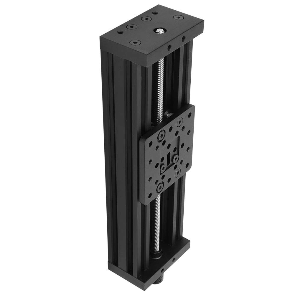 Aluminum Alloy Screw Slide Linear Table 3D Printer Engraving Machine Lead 2mm Screw Slide Linear Table for Automation Industry (300mm)