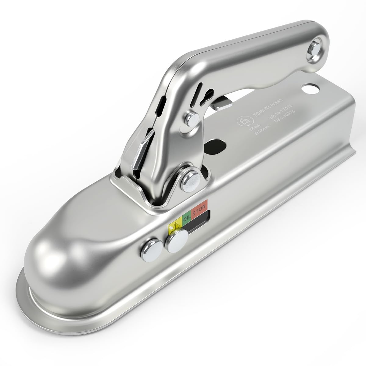 Zugkugelkupplung 800KG, Universal Anhängerkupplung 50mm Kugelkupplung, Zugmaul Anhänger Vierkant Rohr Anhängerkupplung mit Sicherheitsschloss Zugrohr Kupplung Zugmaul Trailer