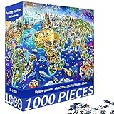 Rompecabezas de mapa del mundo para adultos, 1000 sierras, rompecabezas de geografía con continentes y países, rompecabezas de 1000 piezas para regalos de adultos