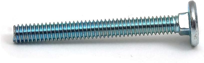1/4 Inch 20 x 2 1/2 Inch Flathead Carriage Bolts ZP Full Thread (100 Qty)