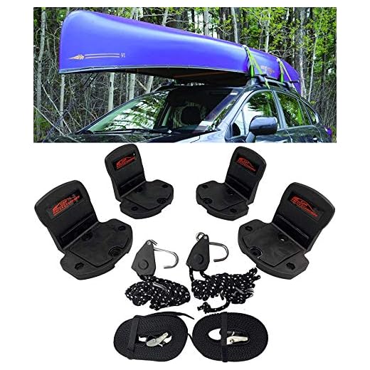 Car Racks & Carriers Kayak/Canoe Carrier Universal Kayak Rack Canoe Carrier with Bow and Stern Lines