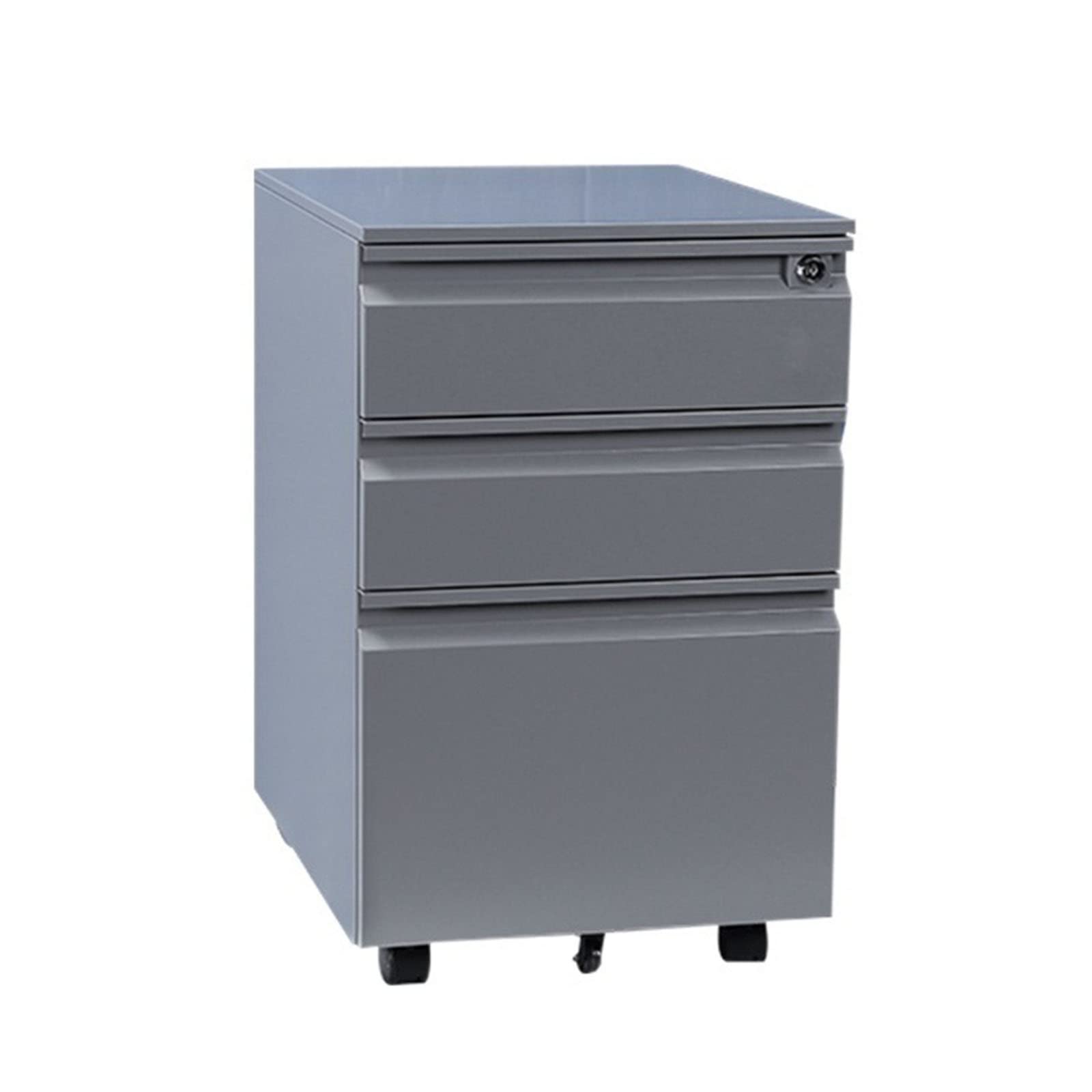Aioneer I Steel Mobile Document Cabinet - Compact Under-Desk Storage Unit For Home Office - Secure Filing Solution For Documents & Supplies - Small Office Furniture