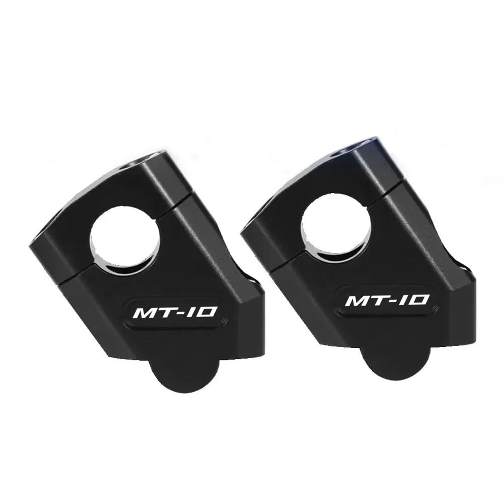 HZBHD Handlebar Risers Motorcycle Handlebar Risers For Y&amaha MT10 MT-10 MT 10 Handle Bar Risers Heighten Extend Mount Clamp Riser Lifting(BLACK)