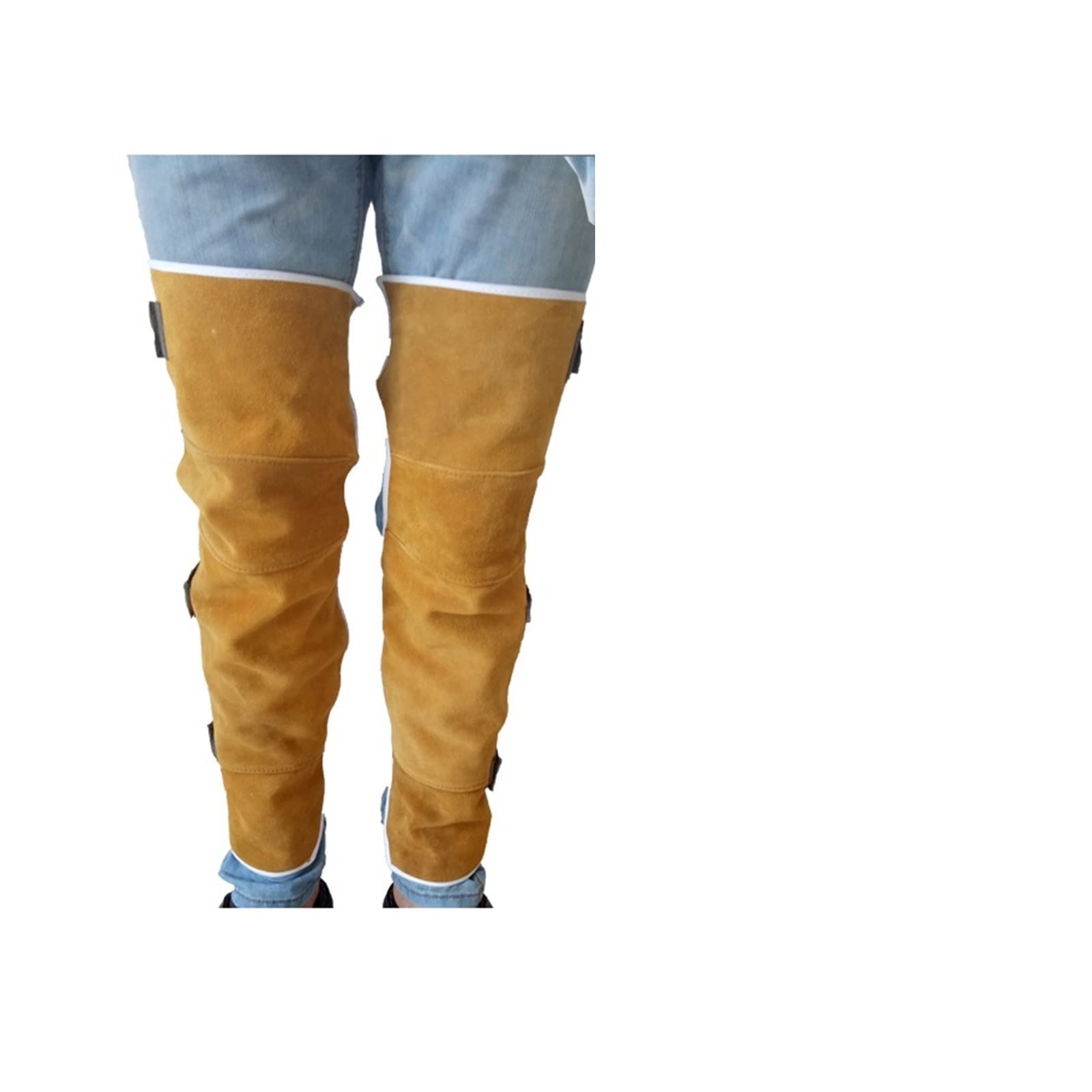 Welding Supplies 1 Pair Welder Foot Cover Leather Welding Spats Protective Shoes Feet Cover Protection Flame Resistant Boot Cover(3 57cm)