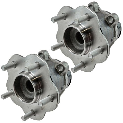 Image of TRQ Rear Left and Right Wheel Bearing and Hub Assembly Set 2 Piece Compatible with 08-13 Nissan Rogue Front Drive 11-17 Juke 14-15 Rogue Select 11-12