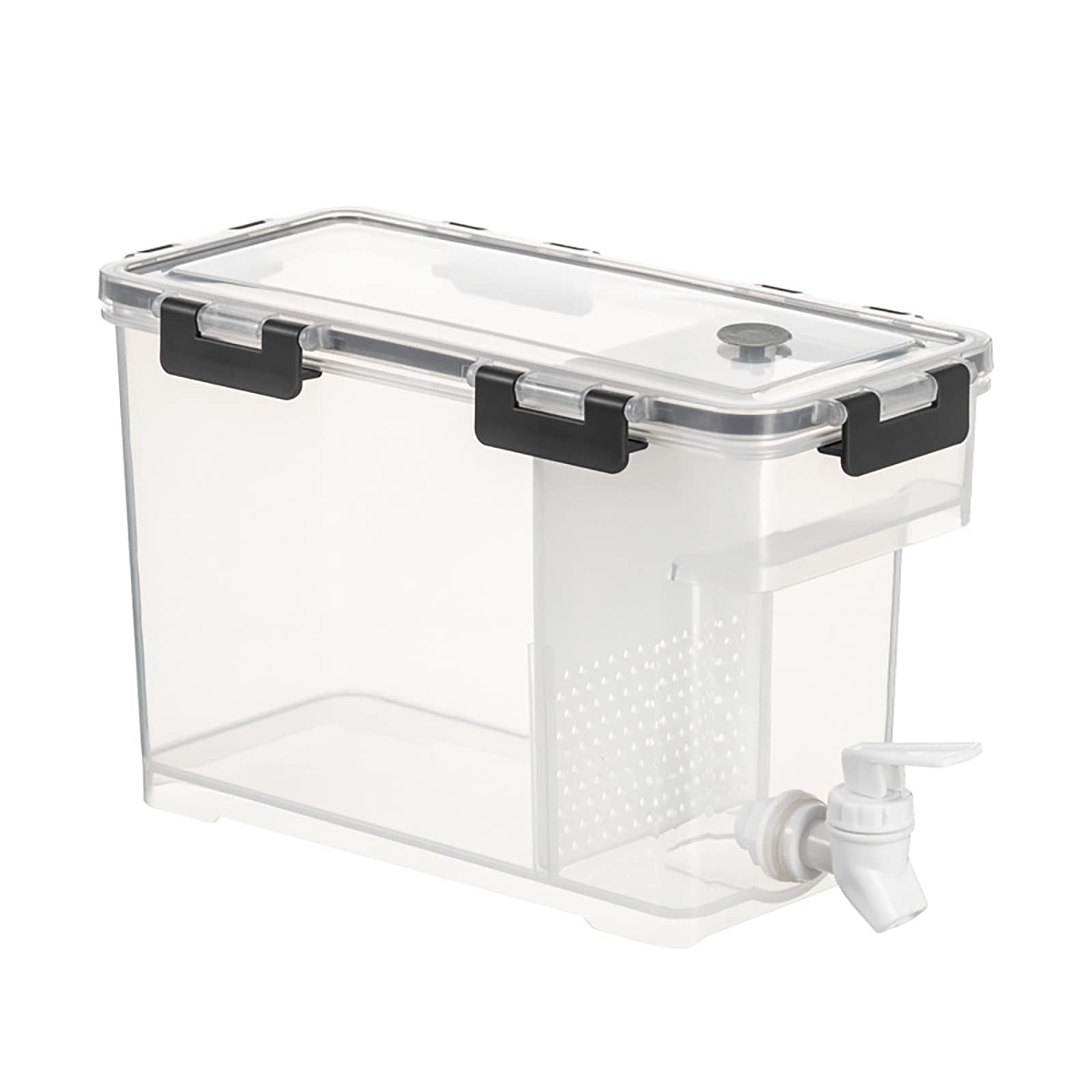 Kühlschrank-Krugspender mit Armaturen, 3,5 l Wasserspender mit Deckel, Sommer wiederverwendbar, großes Eiswasser-Teesieb, kalte Eimer for Obstsaft, Getränke, Cocktail for Outdoor-Party
