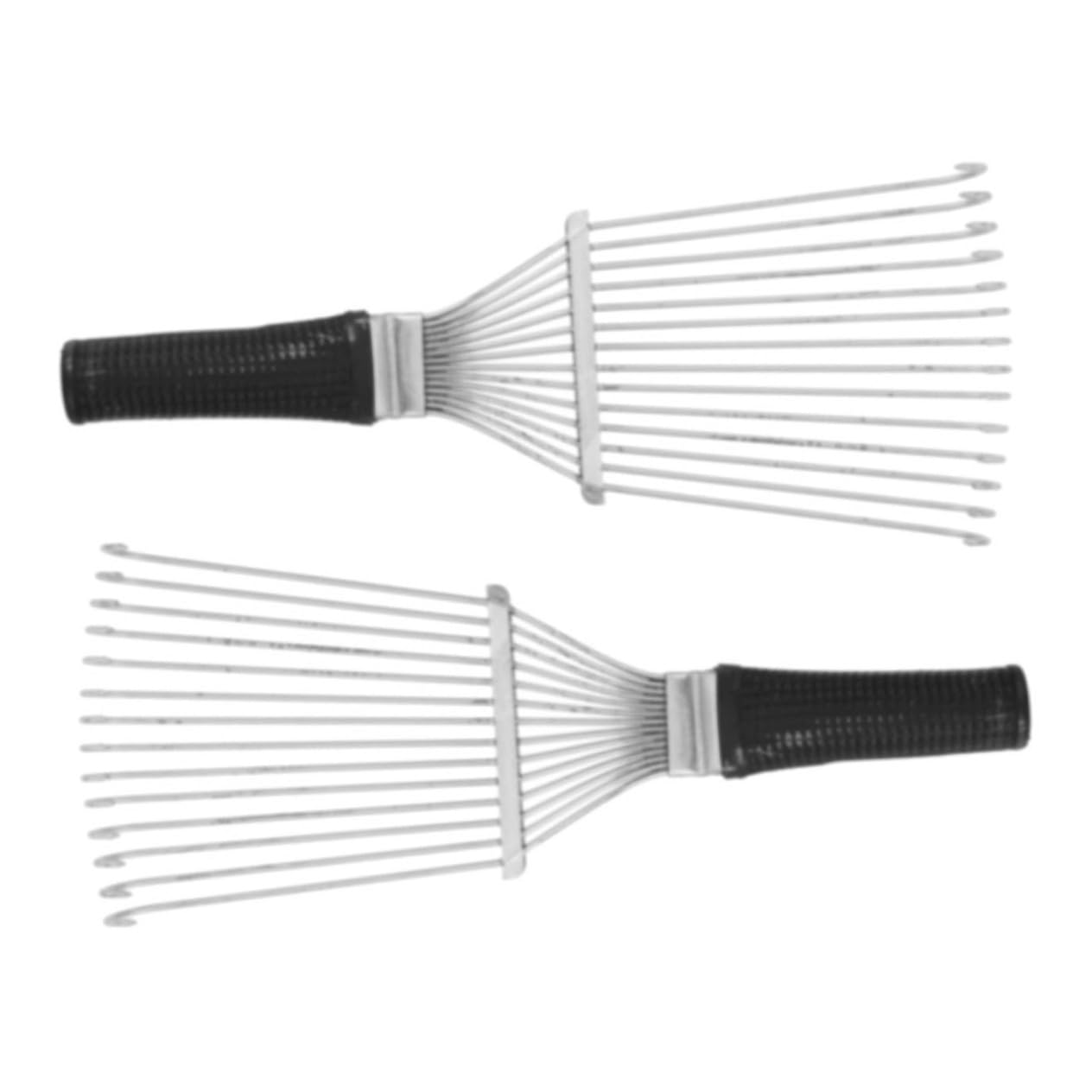 POPETPOP 2Pcs Comb Brush Versatile Cow Hair Scratch Tool for Grooming Cashmere and Fabrics Lightweight Portable for Furniture Couch Carpet Clothing