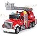 Tacobear Camion Pompieri Giocattolo Grande Camion dei Pompieri 1:16 con Pompa dell'Acqua Scala allungabile Luci e Suoni Funzione Camion Regalo per Bambini 3 4 5 6 7 8 Anni