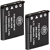 BM Premium 2-Pack of LI-42B Batteries for Olympus Stylus 1040, 1050W, 1060, 1070, 1200, 7000, 7010, 7020, 7030, 7040, Tough 3000, TG-310, TG-320, VR310, VR320, VR330 Digital Camera