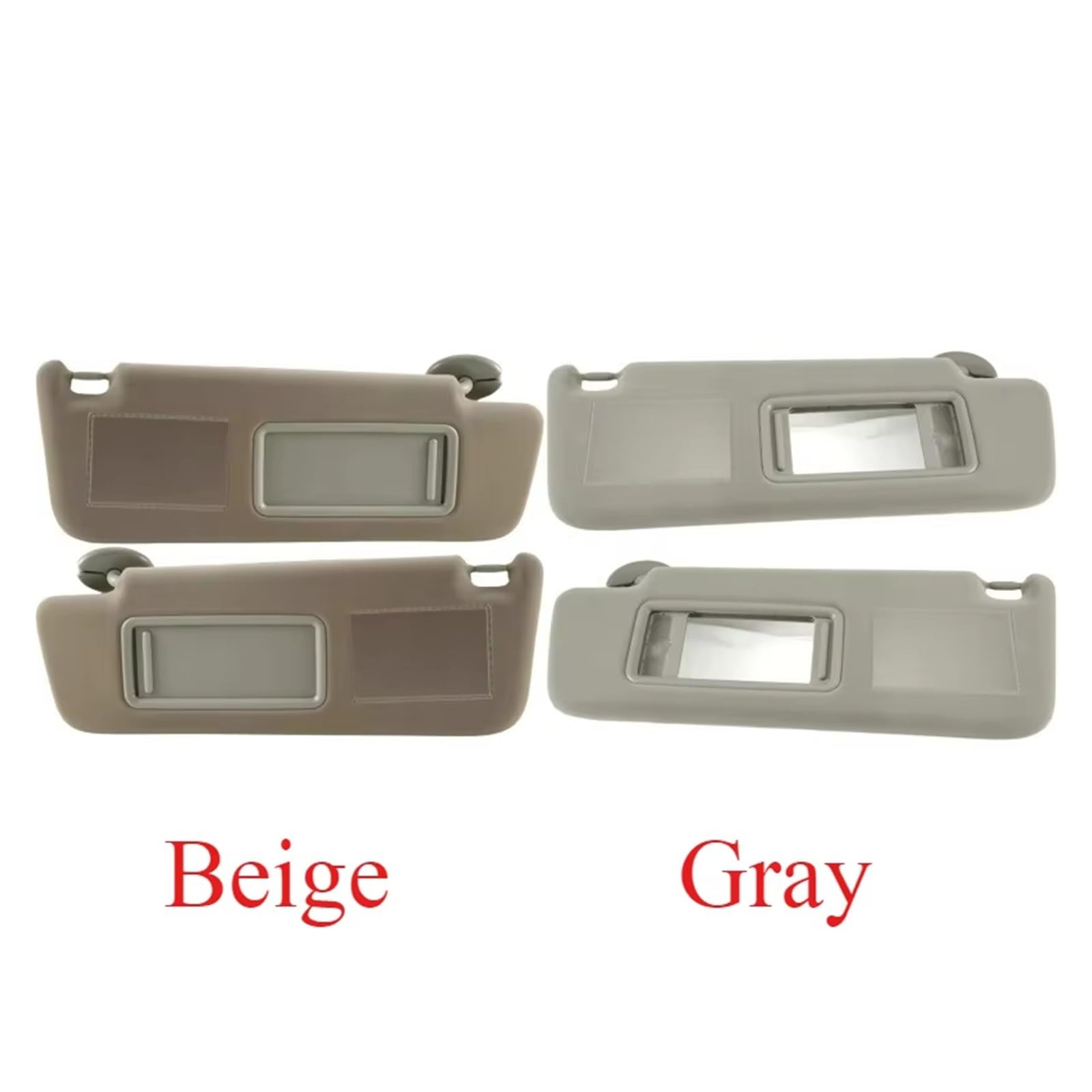 Frontscheibe Thermomatte Für Toyota Für Land Für Cruiser J12 Für Prado LC120 2002-2009 Passagier Seite Grau/Beige Sonnenschutz Bord Auto Sonnenblende(Gray 1 Pair)
