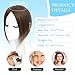 SARO-UP Hair Toppers for Women Real Human Hair Toppers for Women with Thinning Hair pieces with No Bangs 3 * 4Inch Hand-Tied Invisible Upgrade Swiss Base 10Inch Topper(Medium Brown)