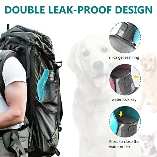 Dog Water Bottle, Portable Dog Water Bottle, 27Oz Dog Water Dispenser With Patented Leak-Proof Design For Dog Walking, Hiking And Traveling Bpa-Free Materials (Green) #TOP5