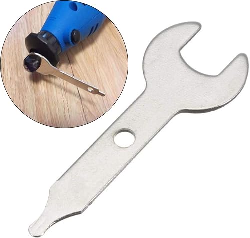 Miniatura 8 de Llave de pinza de 38 pulgadas, llave de tuerca de 0.374in para herramienta rotativa, llave de acero inoxidable plateado para máquina de grabado y