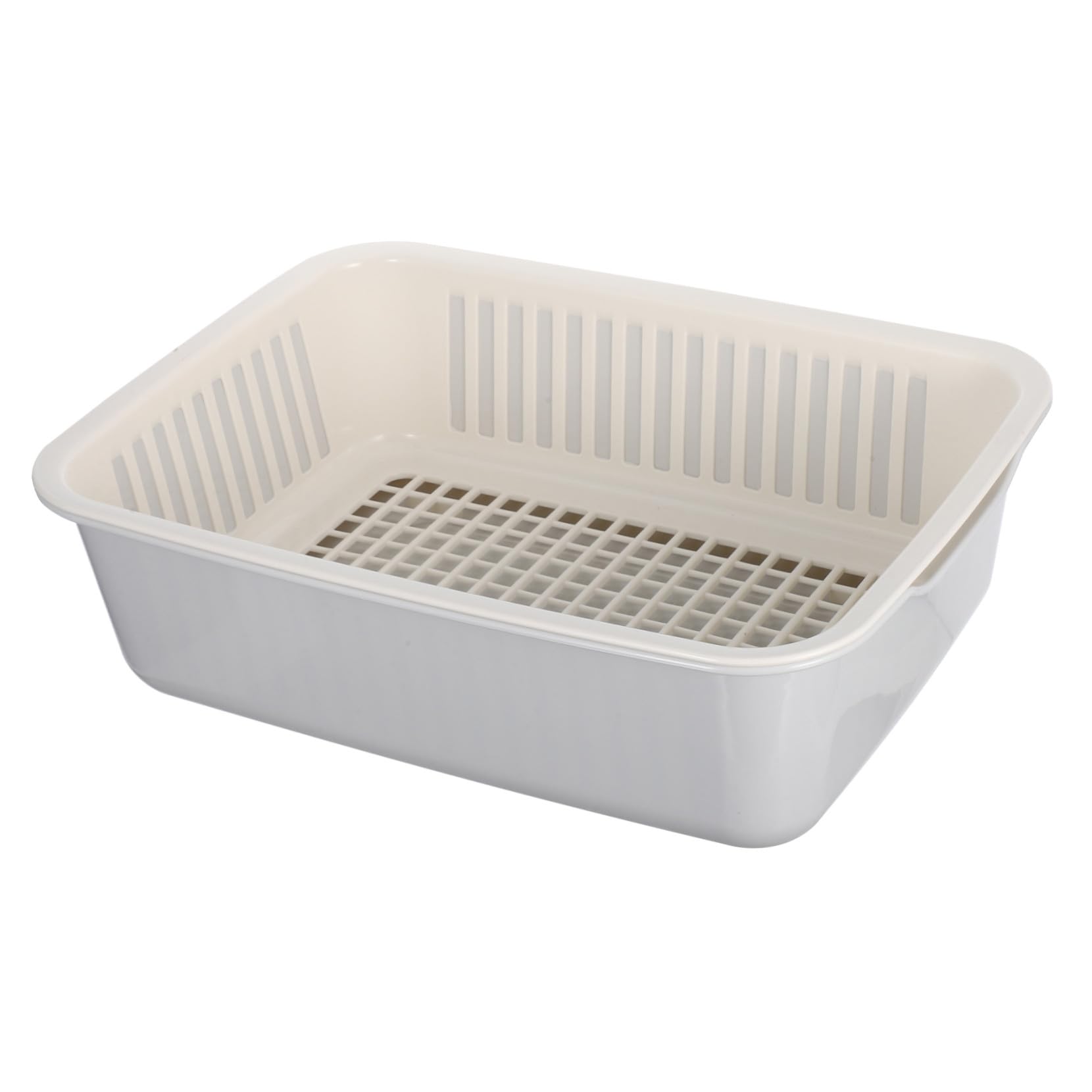 Cestello Scolapasta Doppio Strato in Plastico per Riso e Frutta