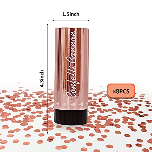 Image of Party Confetti for Wedding Birthday Graduation Baby Shower Anniversary Christmas New Year's Kids Fun Party Supplies Decorations and Favors (Rose Gold)