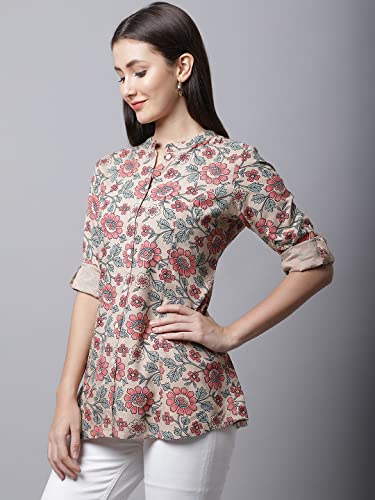 Image of Pistaa's Women's Viscose Relaxed Fit Short Kurti