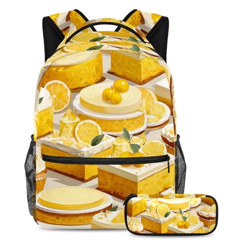 Sacs d'école design dessert multicolore de 29.4x20x40cm haute résistance