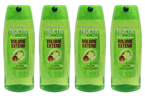 Garnier Fructis Volume Extend Shampoo for Fine or Flat Hair, 25.4 Fluid Ounce (Pack of 4)