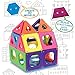 Discovery 50-Piece 3D Magnetic Tile Set in 6 Colors, Construction Building Block Creativity Kit, Educational Learning STEM Toy, Safe Non-Toxic Engineering Development Preschool Activity, Ages 4+