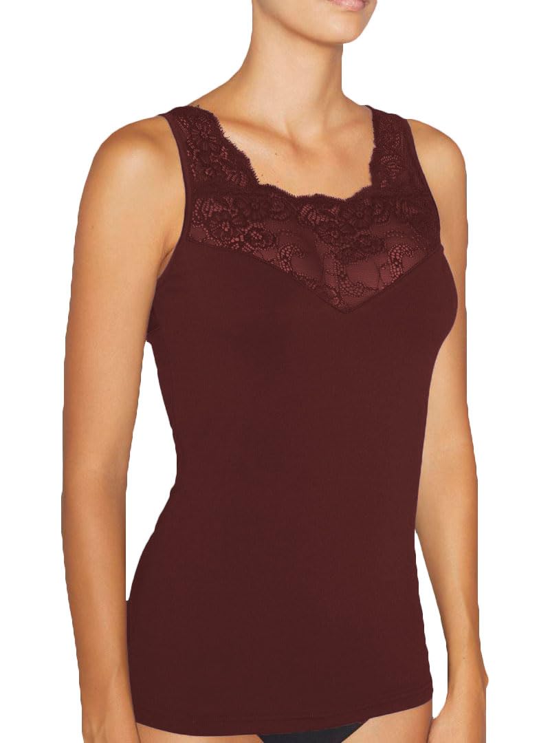 YSABEL MORA - Camiseta Térmica Encaje sin Mangas para Mujer, Ideal para Climas Fríos, Tejido Transpirable y Suave, Ajuste Cómodo, Capas, Ropa Interior Térmica de Primera Clase.