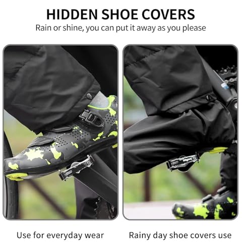 Pantalon Cyclisme Anti Pluie et Pieds Mouillés Pantalon Imperméable Extérieur EU 3XL - 7