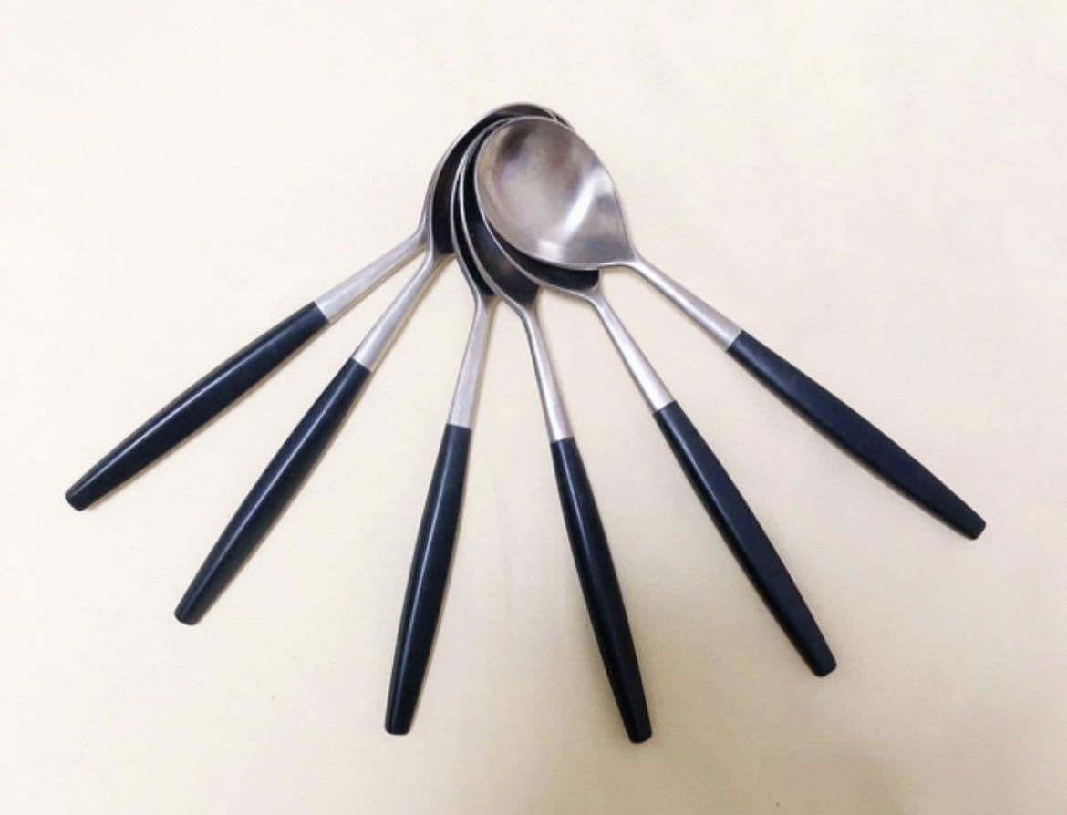 フィンランド製　HACKMANハックマン　木柄ステンレススプーン6本ヴィンテージ Amazon.co.jp: フィンランド製 HACKMANハックマンク