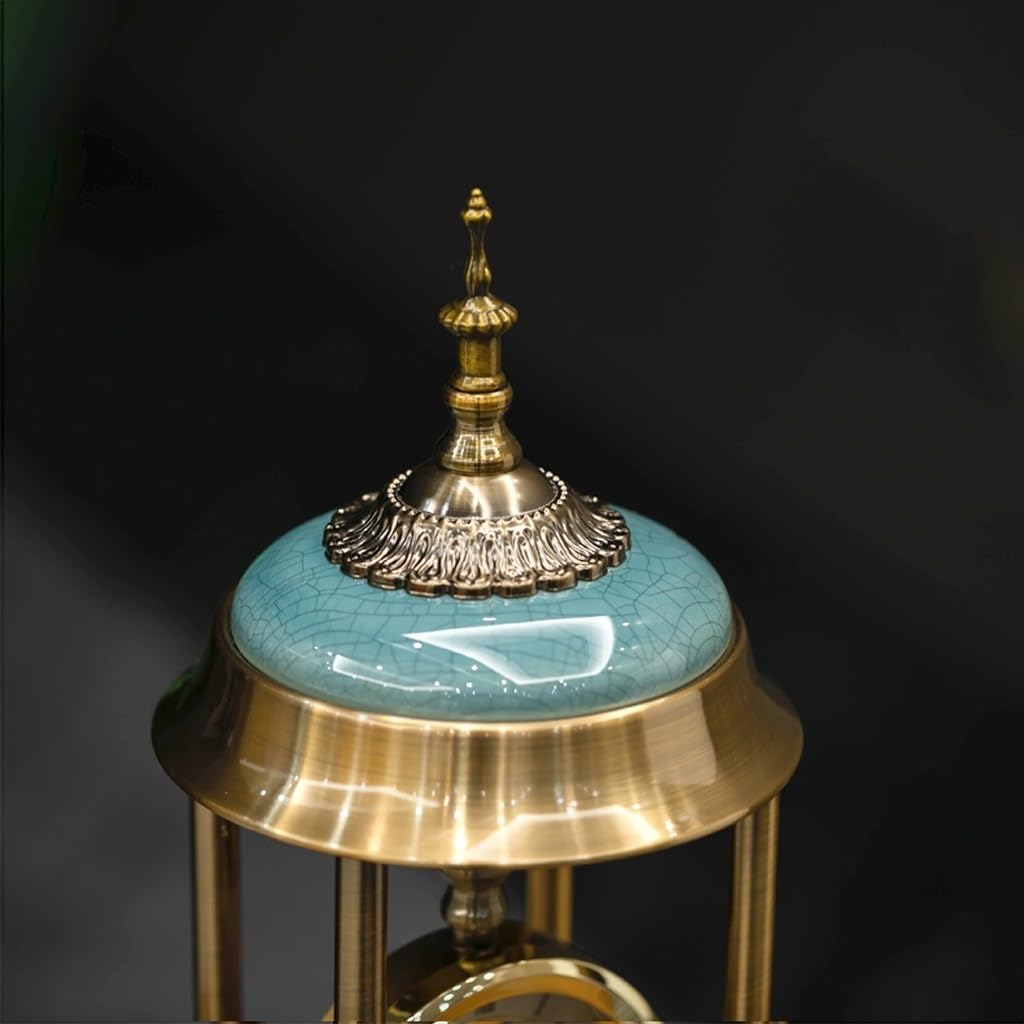 Desk Clock Light Luxury Desktop Clock Table Clock Pendulum Sitting Clock Pendulum Creative Metal Retro Desktop Clock Decoration Seat Clock