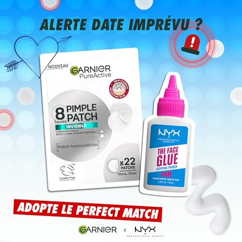 Base de teint fixatrice NYX et patchs Garnier Pure Active haute tenue - 4