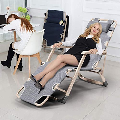 Chaise longue jardin multiposition avec appui-tête et dossier réglable - 8