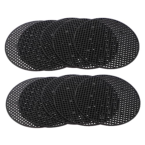 Mikikit Flower Pot Hole Mesh Pad 10pcs Planter Mesh Pad Ceramic Pot Drainage Hole Screens Bonsai Bottom Grid Mat Plastic