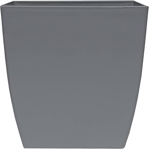 Miniatura 8 de The HC Companies Aria - Maceta cuadrada de riego automático de 10 pulgadas, maceta de plástico para plantas de interior y exterior, flores, hierbas,