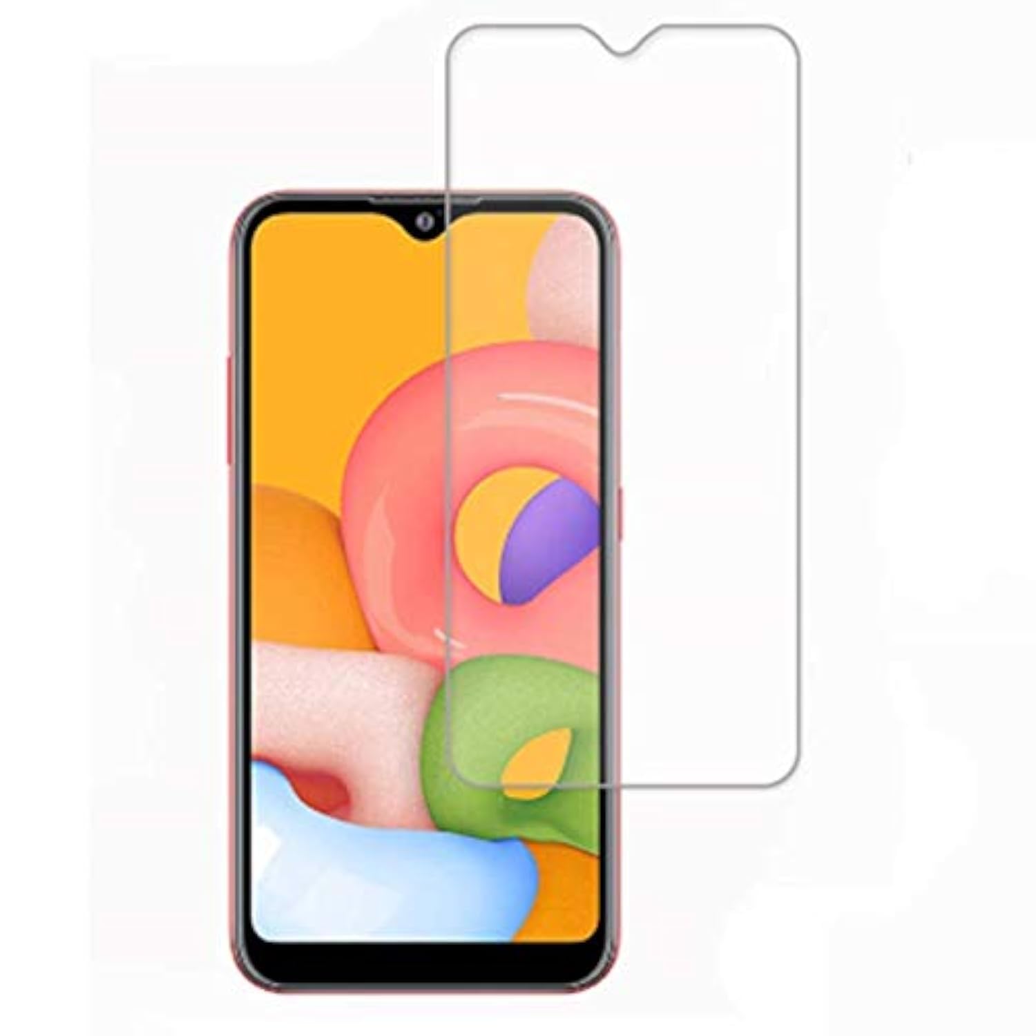 VIESUP 2Pcs Glass For Samsung Galaxy A01 5.7", 9H Harness Ultra Clear Screen Protector Tempered Glass for Galaxy A01