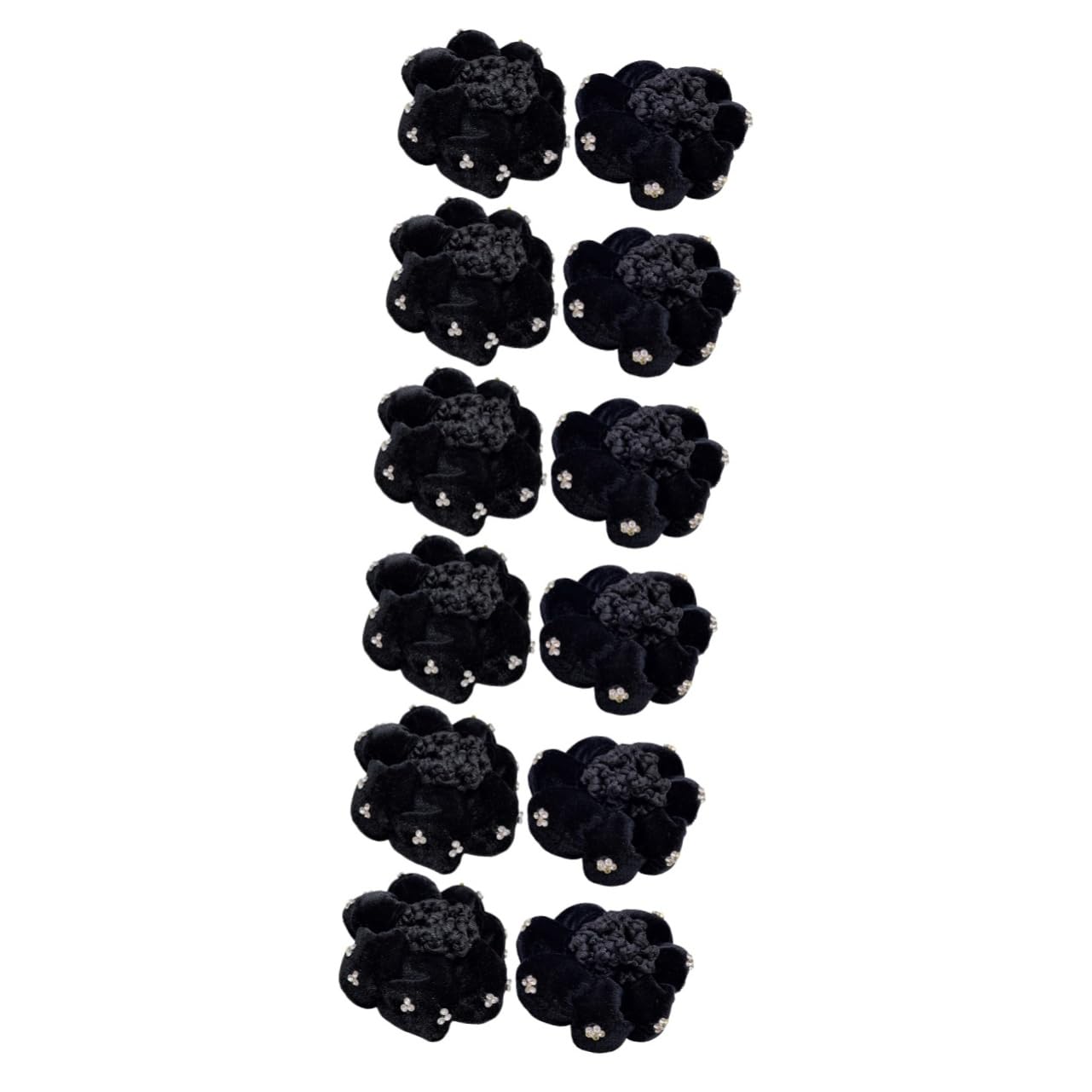 FRCOLOR 3 Set Di Eleganti Retine Copri-chignon Per Donna Retine Copri-chignon Per Donna Fasce in Tessuto Accessori Per Invitati A Nozze 4 Pezzi*3