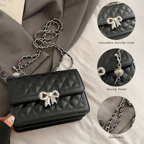 Image of Travistar Crossbody Bags for Women Small Handbags PU Leather Shoulder Bag Purse Evening Bag Quilted Satchels with Chain Strap