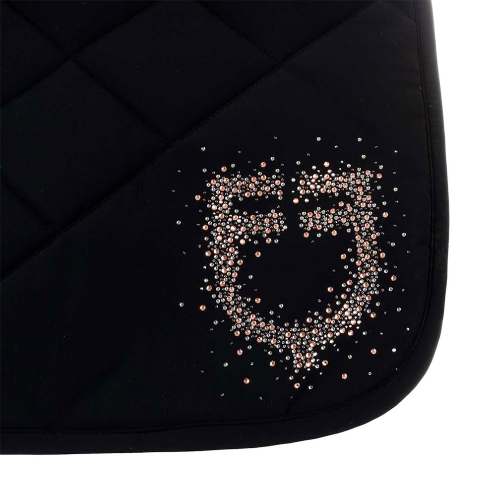 Sottosella da salto in tessuto tecnico con logo in strass Stone edition full