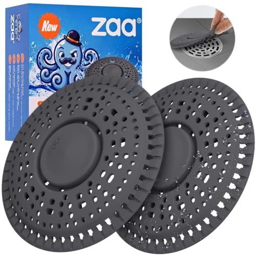 Zaa Shower Drain Hair Catcher Silicone Flat Floor Strainer Protector