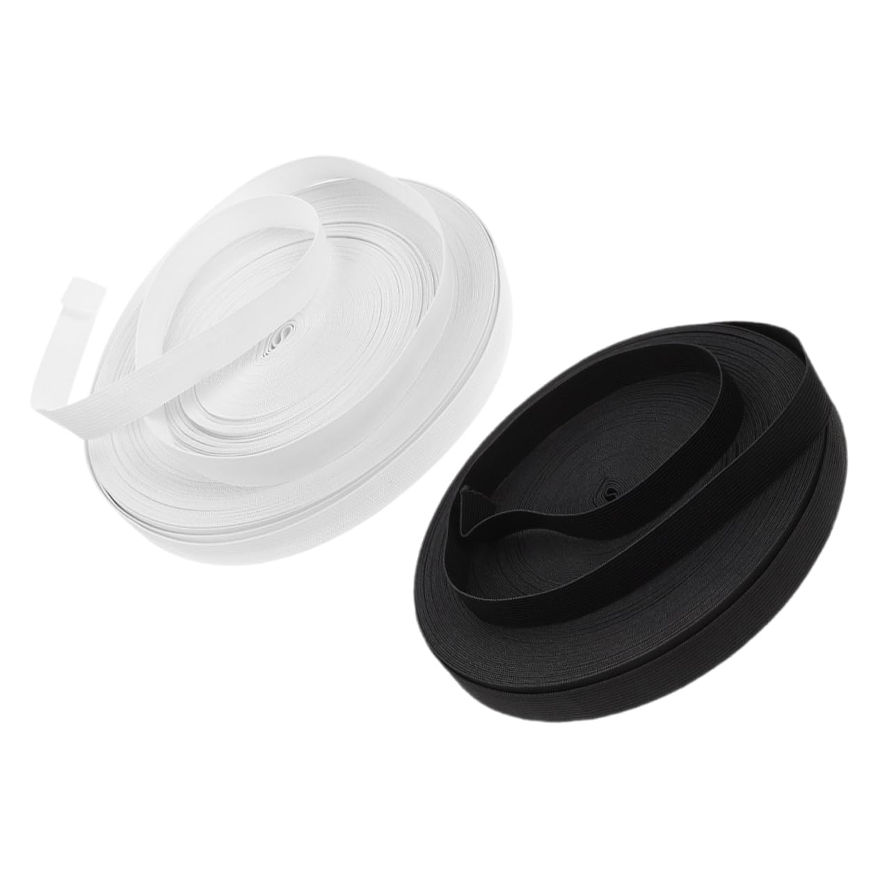 Housoutil 2 Rolls Stretchable Sewing Elastic Bands for DIY Waistbands Each for Pants Skirts Crafts Durable Material