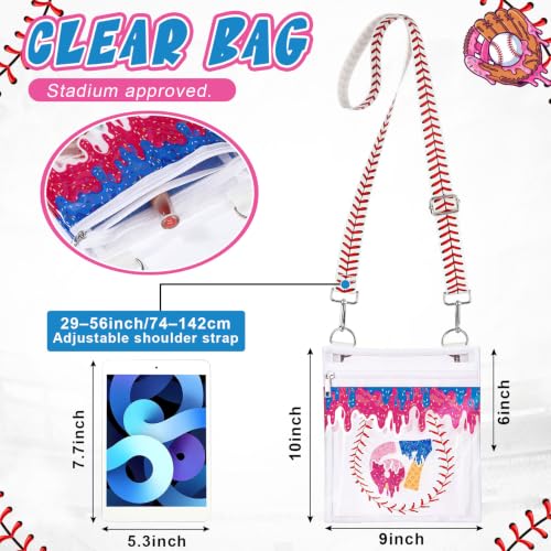 Image of Sanwuta Clear Baseball Bag Purse Stadium Approved