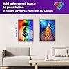 2-Piece DIY 5D Diamond Art Set for Adults or Children, Full Diamond Painting Set with the Theme of Girls Dancing with Stars and Girls in the Rain, Perfect Art Crafts for Home Wall Decoration 12"x16" #1