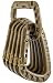 LeBeila Tactical Carabiner Keychain Hard Polymer Carabiners Climbing D Rings Light Weight Spring Snap Gear Clip Utility Hooks Backpack Hanging Buckle for Camping Hiking Fishing (Khaki, 6PCS)
