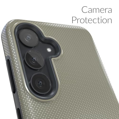 Image of Crave for Samsung Galaxy S24 Case, Shockproof Protection Dual Layer Case for Samsung Galaxy S24 (6.2 inch) - Sand