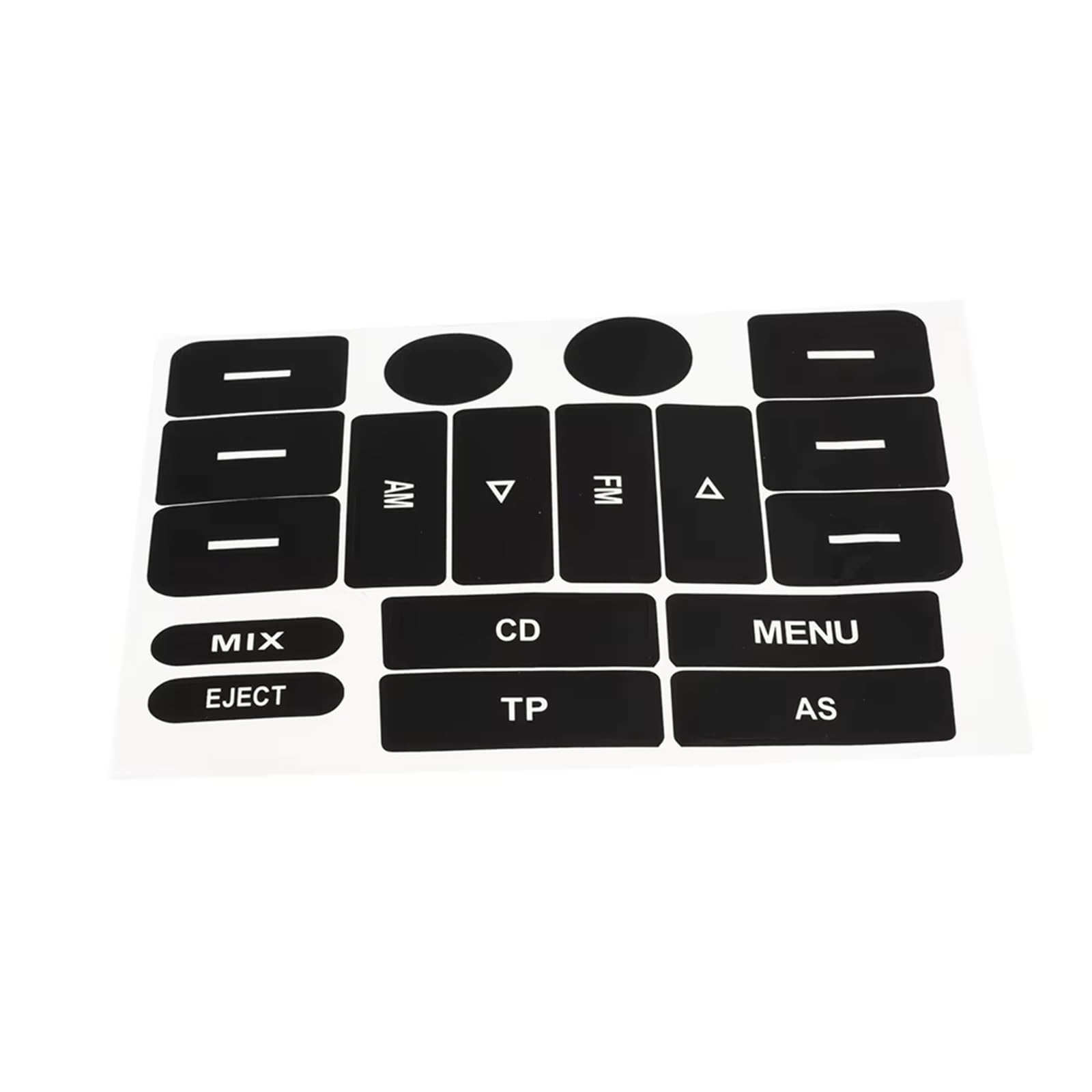 Auto Button Sticker Compatible with VW for Golf MK5 Automotive Interior Decoration Accessories Interior Button Stickers for Vehicles