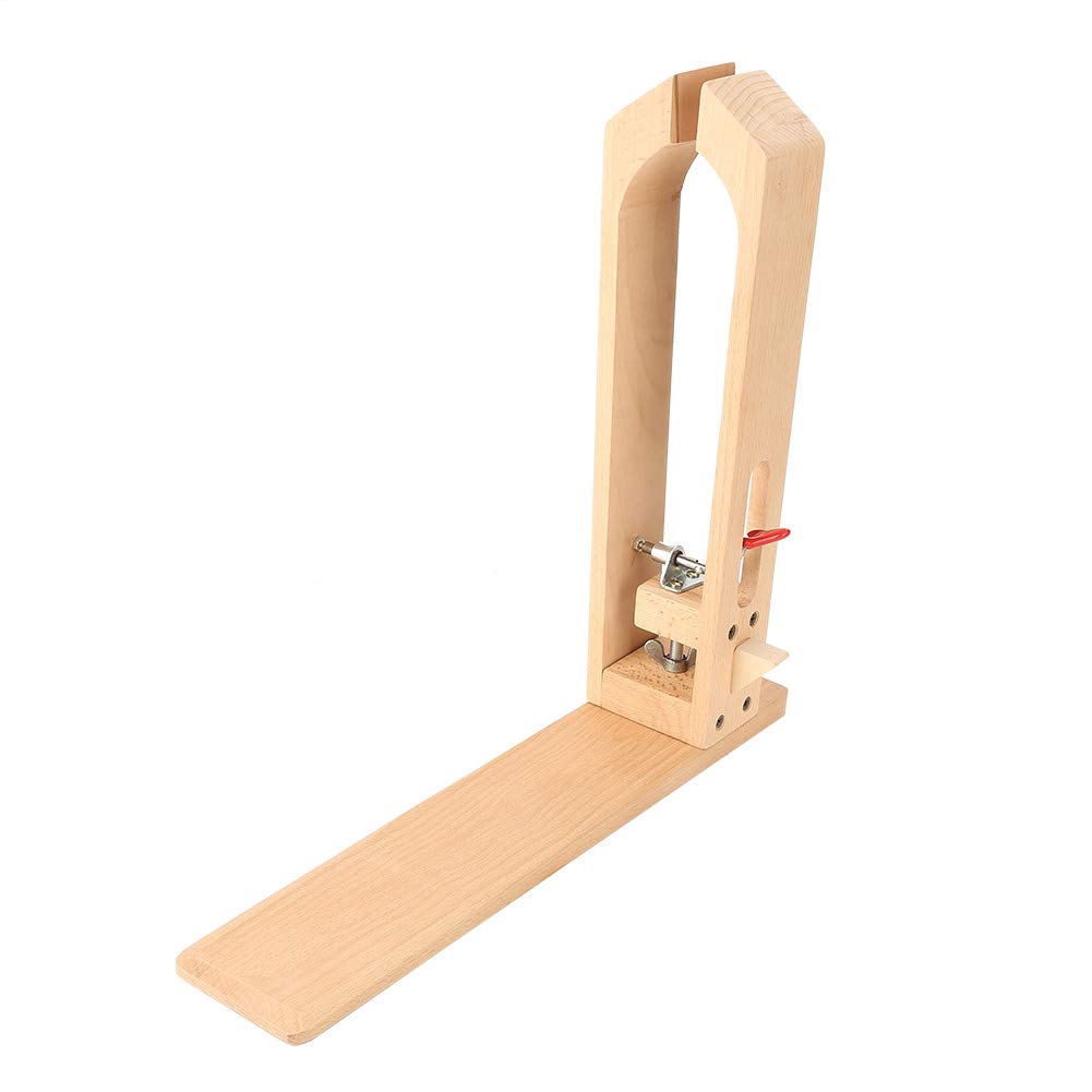Morsetto in pelle, clip di fissaggio in legno e pelle, per lavori in pelle, cucito, fai da te, tavolo e scrivania, Marrone, Regolabile, Unico