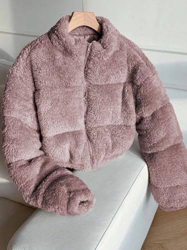 Image of KOTTY Women's Cozy Fit Full Sleeve Coral Fleece Zip Jacket - Winterwear with Pockets for Daily Warmth & Style