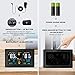 GBlife PT-3378 Wireless Weather Station, Indoor Outdoor Thermometer Hygrometer, Weather Forecast Station with Large Color LCD, Remote Sensor, Temperature Humidity Monitor/Alerts, Alarm Clock