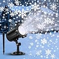 Christmas Projector Lights Outdoor Decoration - 2024 New Vivid Snowflake Led IP65 Waterproof Projector Lights Adjustable for Xmas Projector for Indoor Outdoor Christmas Party